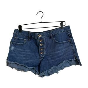 Free People Denim‎ Cutoff Cotton Shorts Size 28